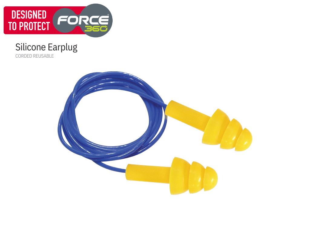 Silicone Corded Reusable Earplug