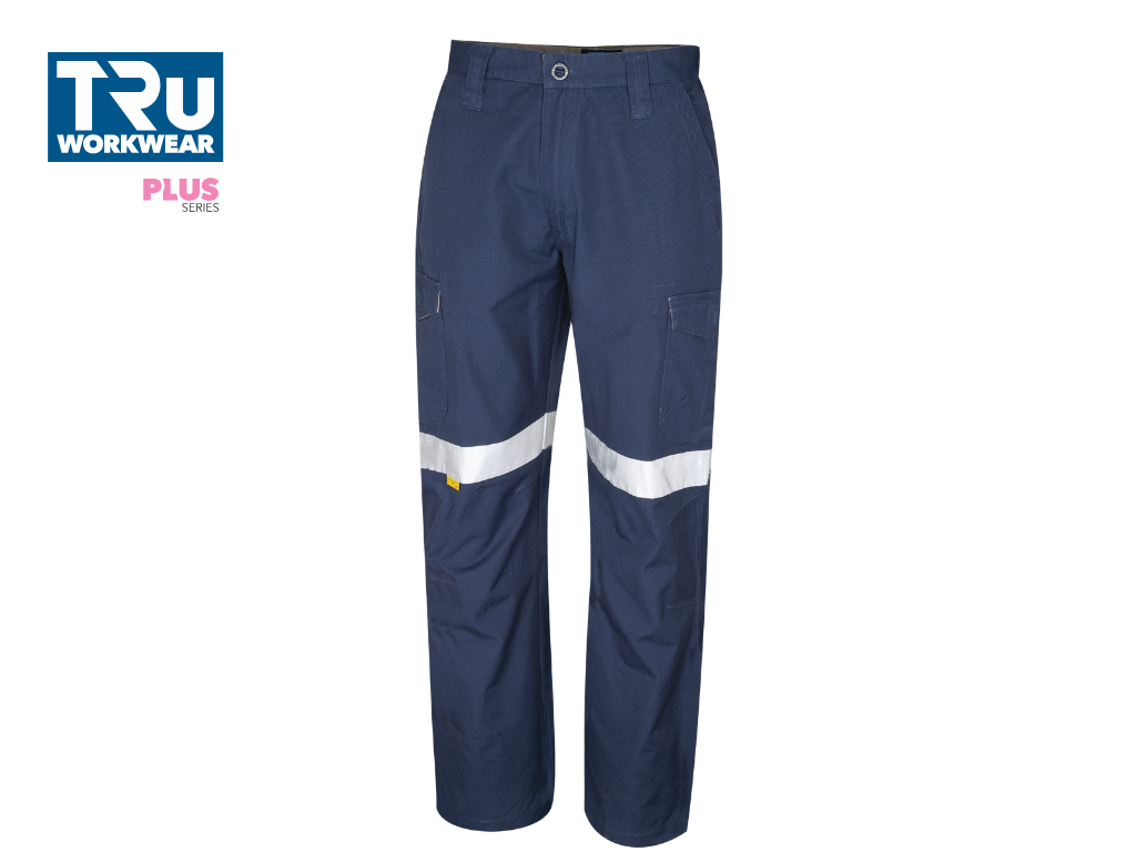DTW1150T Midweight Cotton Cargo Trousers with Reflective Tape