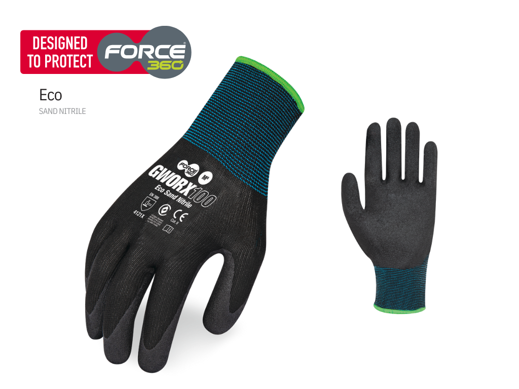 GWORX100 ECO Sand Nitrile Glove - 12 pack
