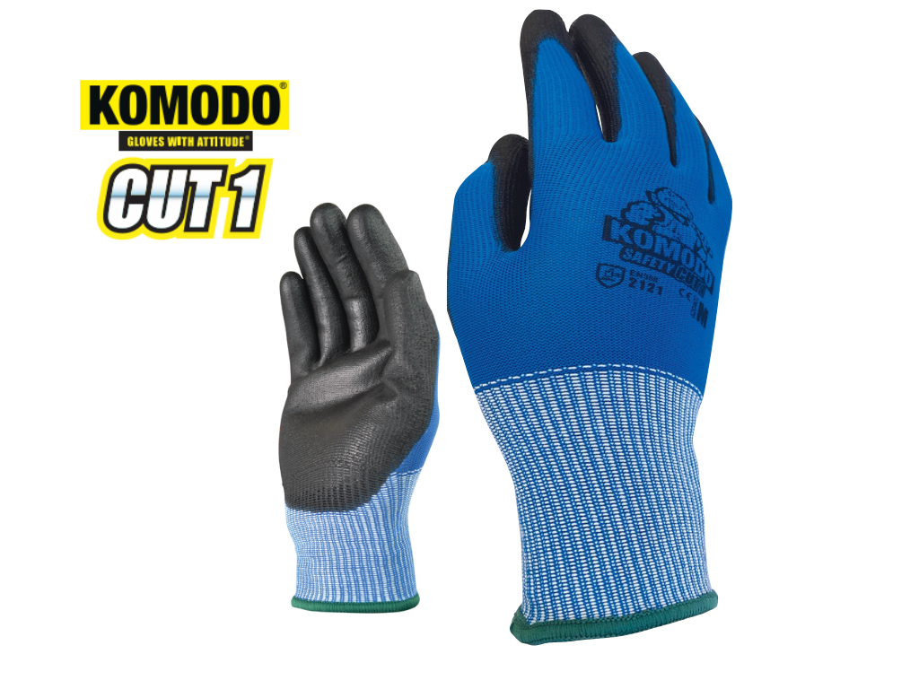Komodo Safety Gloves - Cut 1 - 12 pack