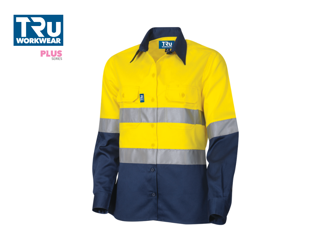 DSW2166T1 Lightweight Vented L/S Hi-Vis Drill Shirt with Reflective Tape