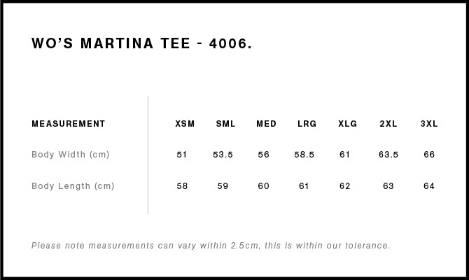 Women's Martina Tee 4006