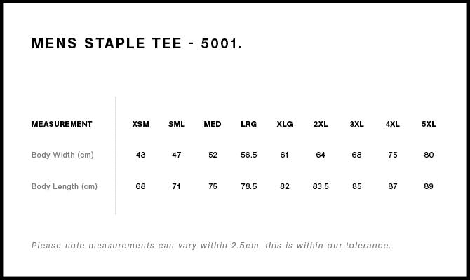Men's Staple Tee 5001