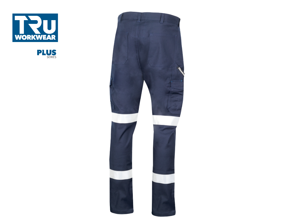 DT1170T2 Midweight Cotton Stretch Cargo Trousers with Biomotion Reflective Tape