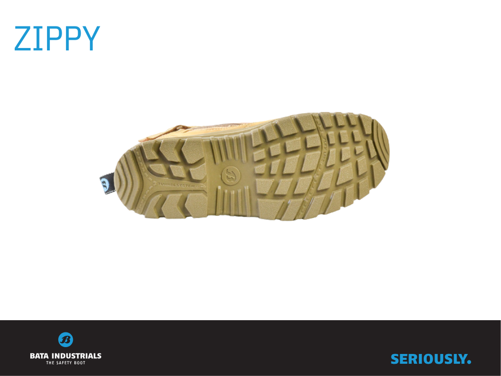 Work Boots - Zippy - Wheat