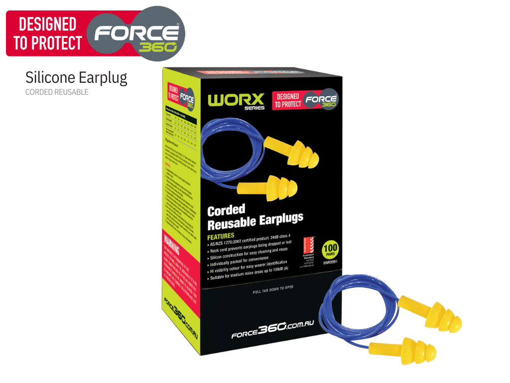 Silicone Corded Reusable Earplug