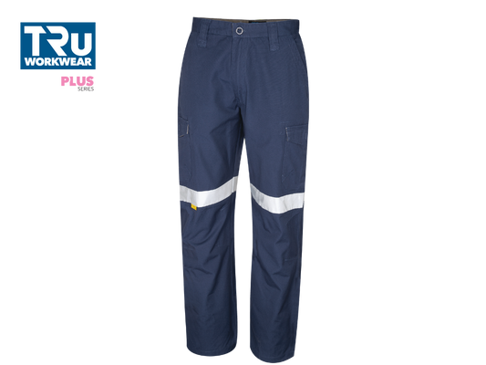 DTW1150T Midweight Cotton Cargo Trousers with Reflective Tape