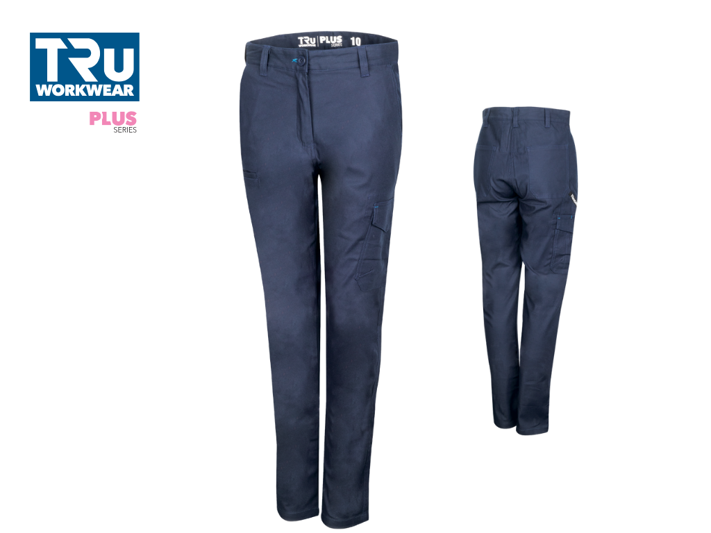 DTW1170 Womens Midweight Cotton Stretch Cargo Trousers