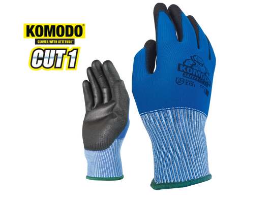 Komodo Safety Gloves - Cut 1 - 12 pack