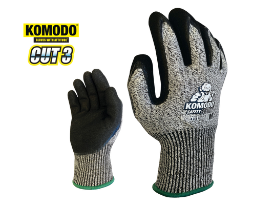 Komodo Safety Gloves - Cut 3 -12 pack