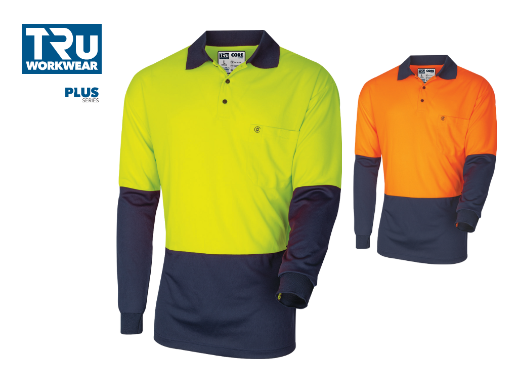 CS2850 Micromesh Long Sleeve Hi-Vis Polo Shirt