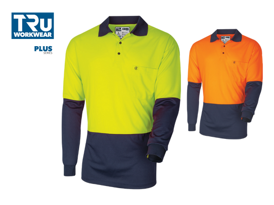 CS2850 Micromesh Long Sleeve Hi-Vis Polo Shirt