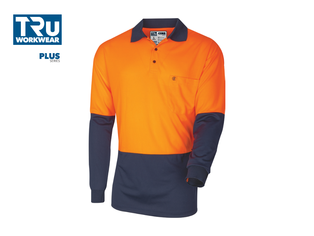 CS2850 Micromesh Long Sleeve Hi-Vis Polo Shirt