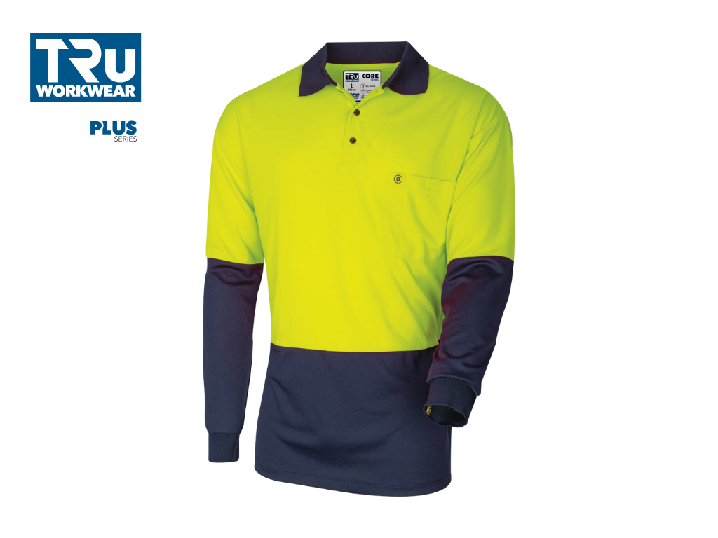 CS2850 Micromesh Long Sleeve Hi-Vis Polo Shirt