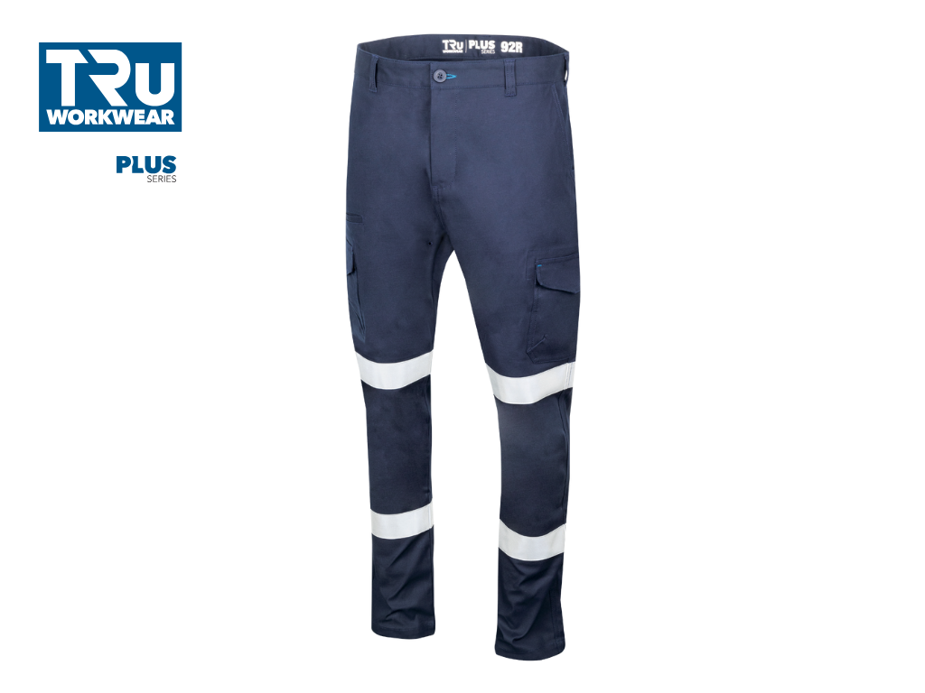 DT1170T2 Midweight Cotton Stretch Cargo Trousers with Biomotion Reflective Tape