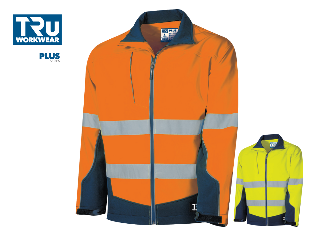 TJ2960T1 Taped Softshell Full Zip Jacket with Reflective Tape
