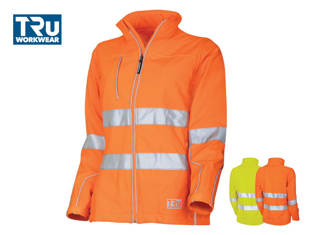 TJW1960T1 Womens Softshell Full Zip Jacket with Reflective Tape