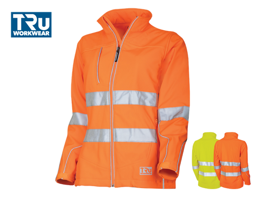 TJW1960T1 Womens Softshell Full Zip Jacket with Reflective Tape