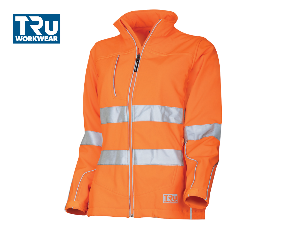 TJW1960T1 Womens Softshell Full Zip Jacket with Reflective Tape